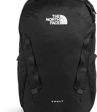 THE NORTH FACE Vault Everyday Laptop Backpack | Commuter Travel Bag with Water-Repellent Finish, Spacious Main Compartment, TNF Black-NPF, One Size